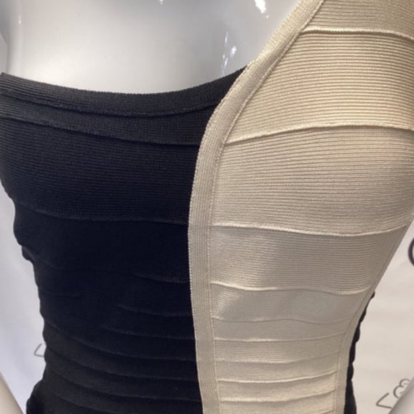 NWT HERVE LEGER SZ M BANDAGE DRESS - Picture 3 of 4